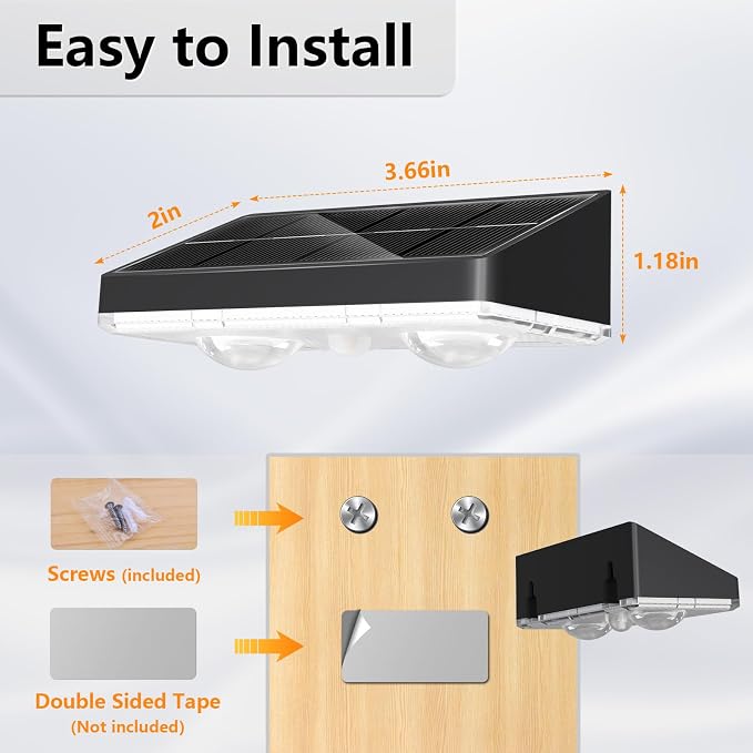 Solar Fence Lights,12 Pack Solars Deck Light,Warm White Color,Outdoor Bulb Waterproof Led IP65,Power Patio Lamp with Lenses for Outside/Backyard/Railing/Yard(Black)