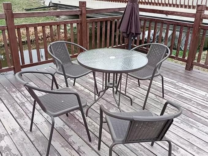 42" Round Glass Table Top with 2 Inch Umbrella Hole, 3/16" Thick Flat Polished Edge Tempered Finished for Patio, and Outdoor Tables, Only Glass (42 inch)