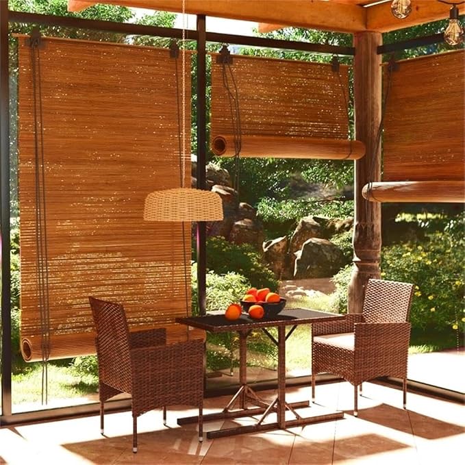 BOWERY HILL 3-Piece Patio Dining Set, Poly Rattan and Powder-Coated Steel, Brown/Cream White Finish, Outdoor Garden Furniture with Cushioned Seats, Modern Design for Terrace or Balcony Dining