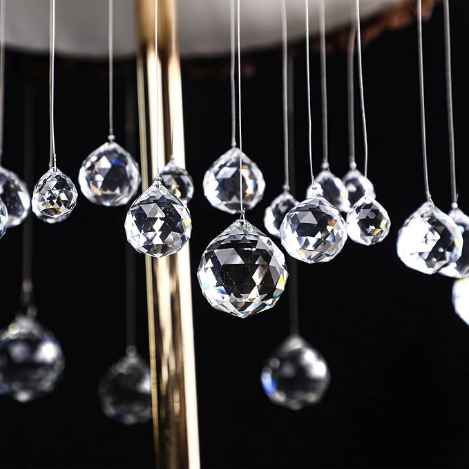 24pcs Clear Crystal Ball Prism Suncatcher Rainbow Pendants Maker,20mm | Crystal Prisms Hanging Crystals for Windows Home Garden,Beads For Suncatcher,Glass Ornaments For Christmas Tree