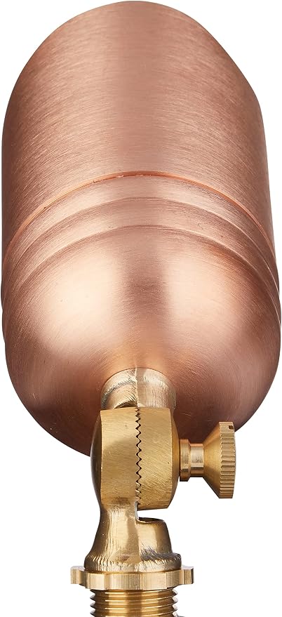 VOLT Fat Boy 12V Solid Copper Outdoor Spotlight | Lamp Ready Uplight for Low Voltage Landscape Lighting of Yard, Lawn, Garden, Patio, Trees & House