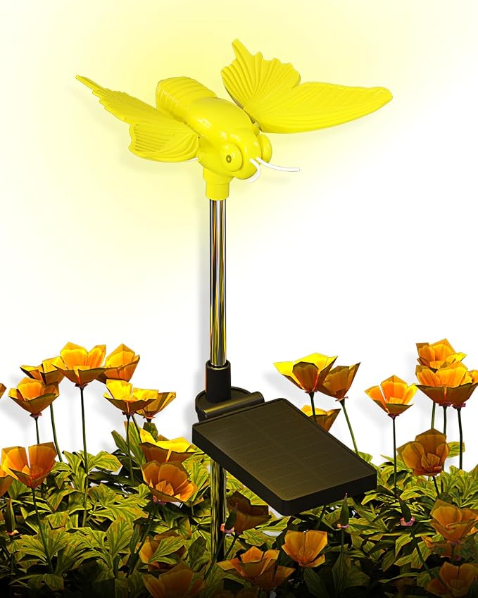 Solar Butterfly Garden Light with Moving Wings Bringing Your Garden to Life - 1 Pack