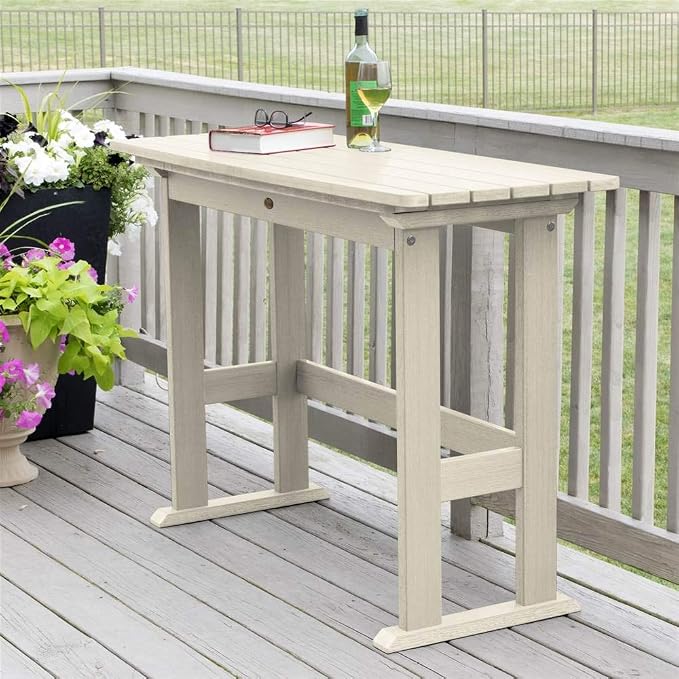 highwood Lehigh Counter Height Balcony Table, Whitewash
