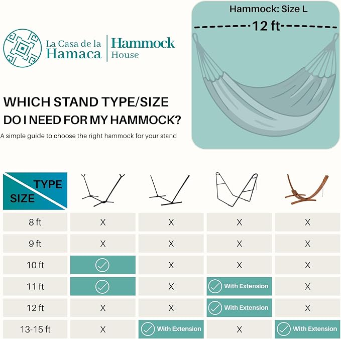 Double Hammock for 2 Person, 500 lbs Capacity – Handwoven Mexican Hammock, 100% Soft Cotton – 12 ft Mayan Hammock for Patio, Backyard, Indoor & Camping – Large, Beige