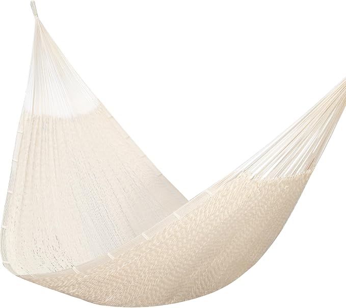 PNAEUT Family Mayan Rope Hammocks for Outside (Nature, XX-Large)