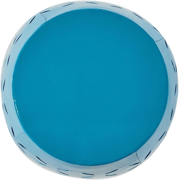 12" Outdoor Side Table, Decorative Cutout Metal Round Side Table, Multi Functional - Coffee Table, Night Stand, Plant Stand for Patio, Garden, Backyard, Gazebo Indoor (Blue)