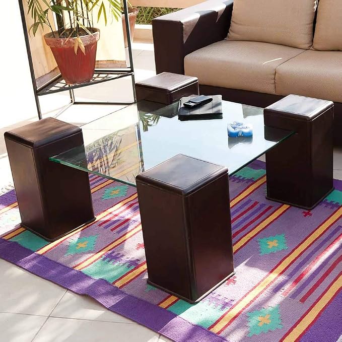 Dulles Glass 34 inch Square Glass Table Top - Tempered - 1/2" Thick Glass Surface, Safe Flat Polished, Eased Corners, Multipurpose for Dining Table, Patio, Coffee and End Table