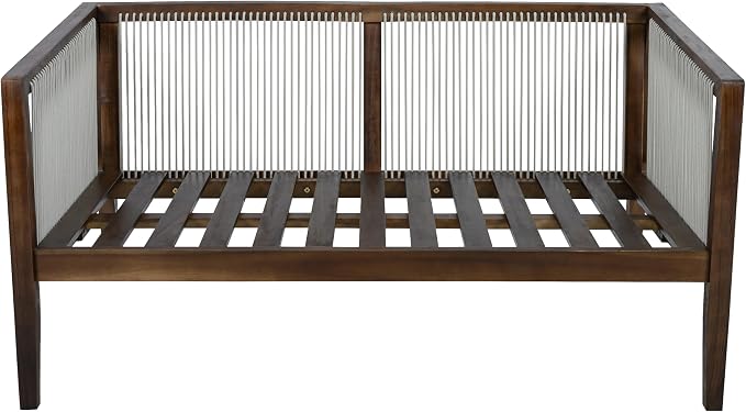 Christopher Knight Home Lalulu Outdoor Loveseat Sofa and Coffee Table Set, Acacia Wood Patio Furniture Set with Cushion, Solid Wood Outdoor Conversation Set, Dark Brown+Beige