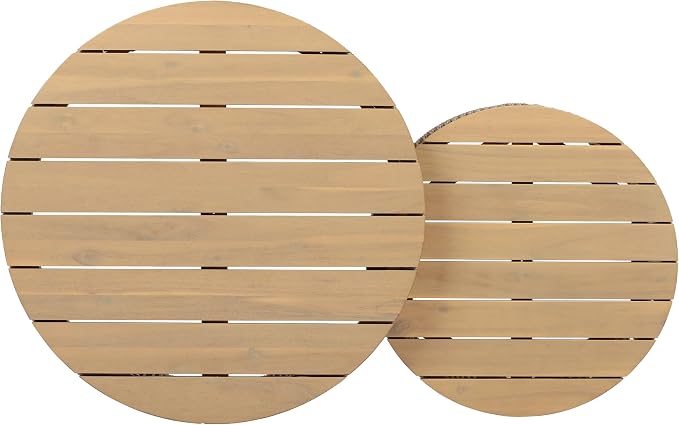 Christopher Knight Home Dalba 4-Seater Patio Furniture Set with Removable Cushion, 5 Piece Outdoor Acacia Wood Conversation Set, Wooden Outdoor Sectional Sofa Set, Beige+Light Teak