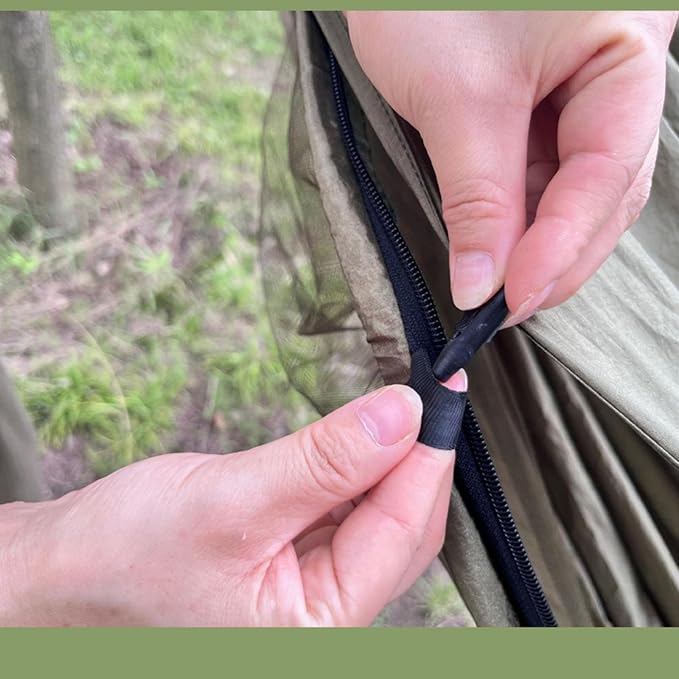Camping Hammock with Canopy Anti Roll Widened 300kg Capacity Tree Hammock for Backyard Lounging Backpacking Open Air Activities