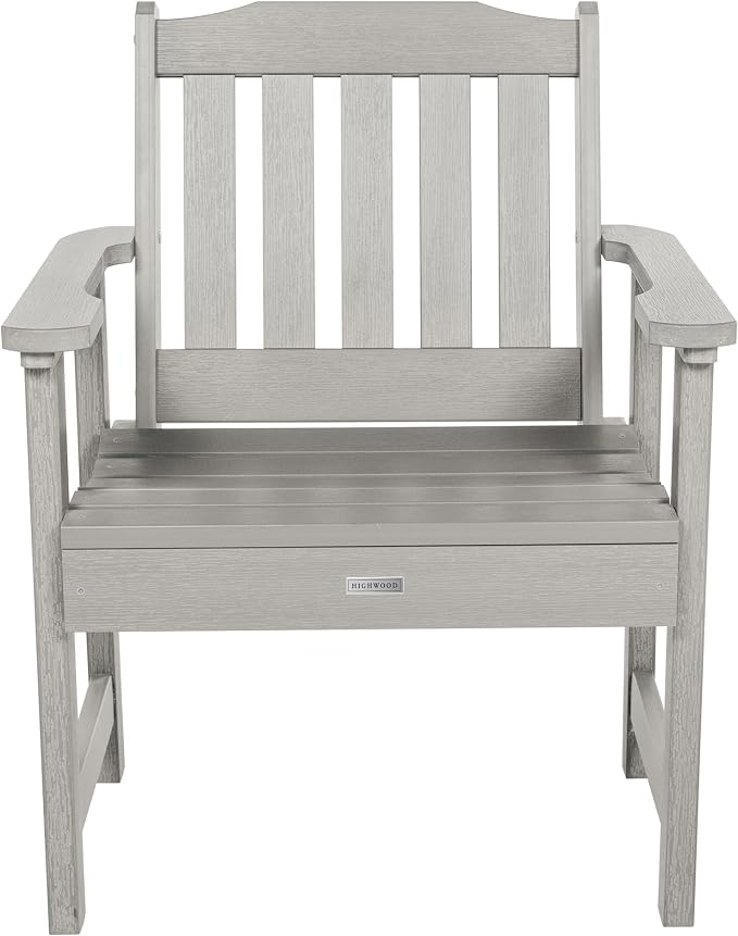 Highwood AD-KITCHGL2-HGR 2 Lehigh Garden Chairs with 1 Square Side Table 3-Piece Set, Harbor Gray
