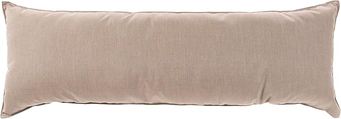Hatteras Hammocks Cast Ash Long Hammock Pillow, Sunbrella Fabric, Hook & Loop Fasteners, Extra Wide Size, Handcrafted in The USA