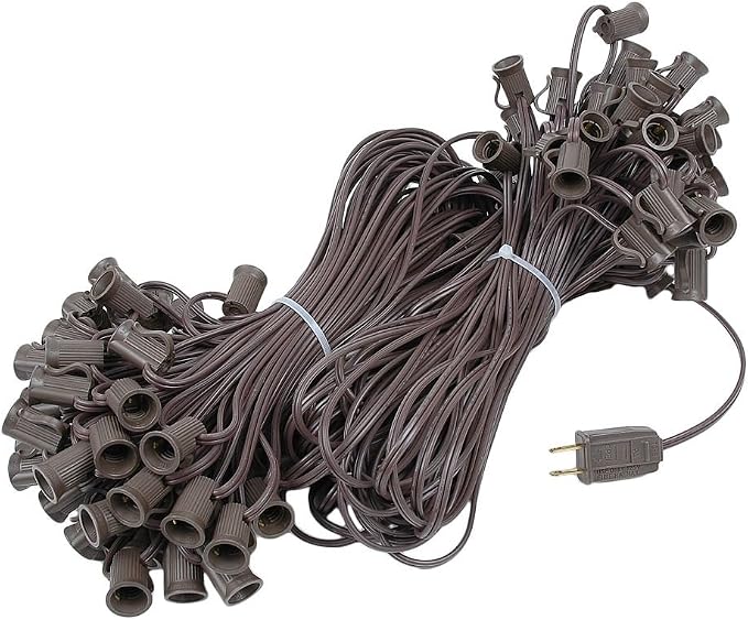 Novelty Lights 200 Foot C7 Outdoor String Light Christmas Stringer