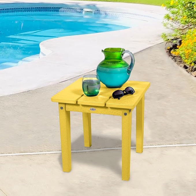 Mix and Match Cape, Lakeshore and Riverside Adirondack Small Side Table, Sunbeam Yellow