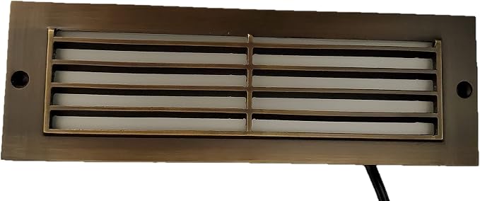 Ironsmith Lighting Products LED Step Light Antique Bronze and Brass Construction, Low Voltage, Easy Installation, Oil Rubbed Bronze Finish Outdoor Step Light with Integrated LED