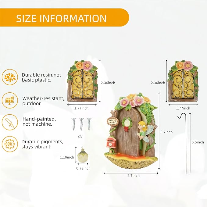 fairy door,fairy door for tree,fairy garden door,fairy garden accessories | fairy door kit,fairy decor,fairy garden accessories outdoor,fairy tree decorations outdoor,fairy door for wall,tree face