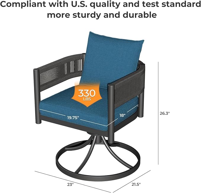 Grand patio 9-Piece Expandable Table Dining Set for 6 to 10, Aluminum Outdoor Dining Table with Glass Tabletop, Metal Woven Wicker Swivel Patio Chairs with Cushions for Yard, Poolside, Deck (Brown)