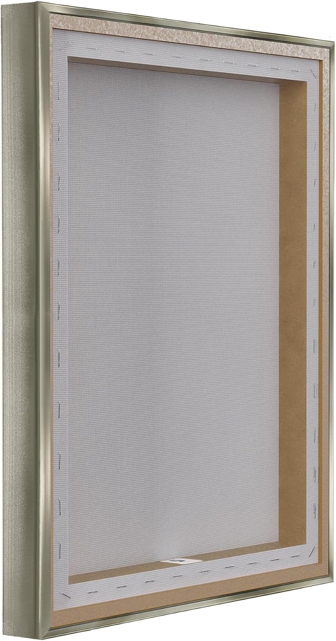 'Woman Lounging Hammock Tropical Summer'| Floating Frame Canvas Art | Stupell Industries | Gray, 25 x 31 Inches, Easy to Hang and Sturdy, Made in USA, by Amelia Noyes