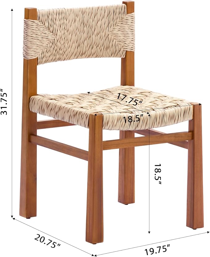 Christopher Knight Home 7 Piece Outdoor Dining Set Acacia Wood Expandable Table and 6 Wicker Chairs Light Grey Patio Dining Furniture Set with Teak Finish Wooden Frame for Garden Backyard Porch