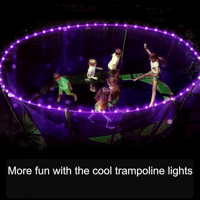 QITONG Purple Solar Halloween Lights, 66ft 200 LED Solar Rope Lights Outdoor, 8 Modes Fairy Lights in Clear Thin Tube