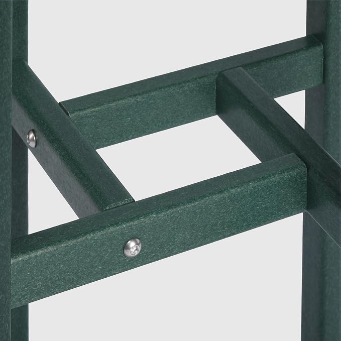 WestinTrends Malibu 37" Counter Height Round Outdoor Patio Bistro Bar Table, Dark Green