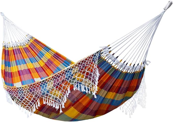 Vivere Authentic Brazilian Cotton Hammock - 450 lb Capacity