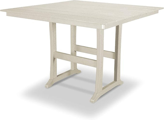 Trex Outdoor Furniture™ Farmhouse Trestle 59" Bar Table in Sand Castle