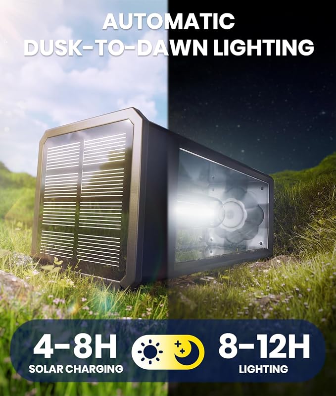 NEWMESSI 12 Pack Bright Solar Pathway Lights Outdoor,IP65 Waterproof Solar Garden Lights Pathway Lights Solar Powered for Outside Yard Path Lawn Walkway Driveway Landscape Lighting (Cool White)