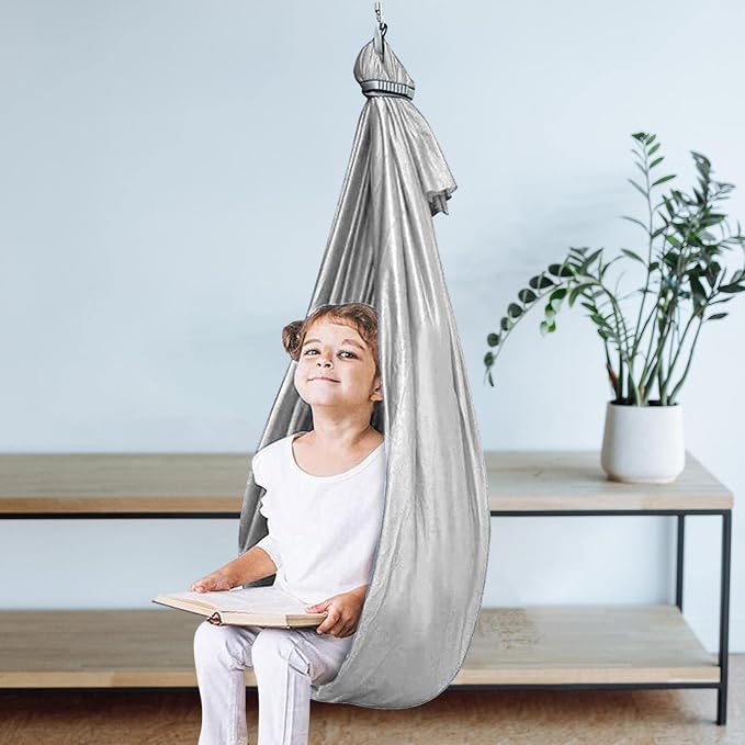 Shakven Extra Sturdy Sensory Swing for Kids | Super Cuddle Indoor Swing,Ther apy Swing Hammock for Child & Adult with Au tism, ADHD, Aspergers, Sensory Integration