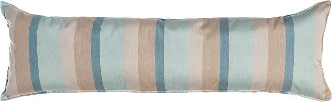 Hatteras Hammocks Gateway Mist Long Hammock Pillow, Sunbrella Fabric, Hook & Loop Fasteners, Extra Wide Size, Handcrafted in The USA