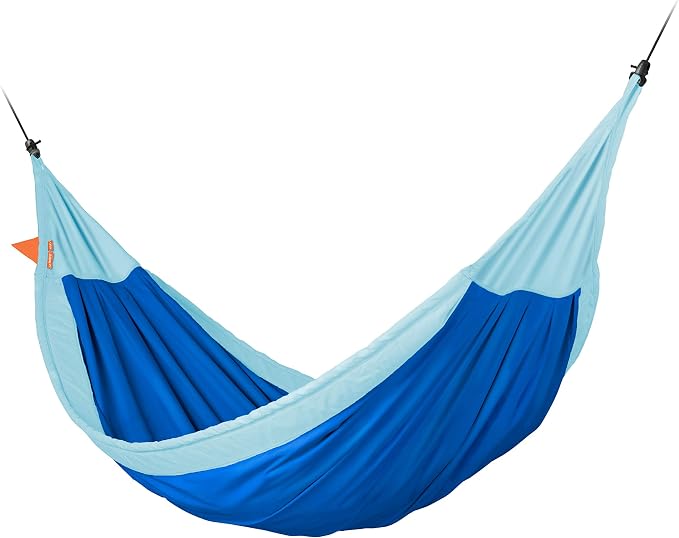 LA SIESTA XXL Moki Hammock for Family & Kids, Indoor/Outdoor Play, Easy-to-Clean Materials, Super Soft Cotton, Ages 3+, Max 355 Lbs, Dolphy