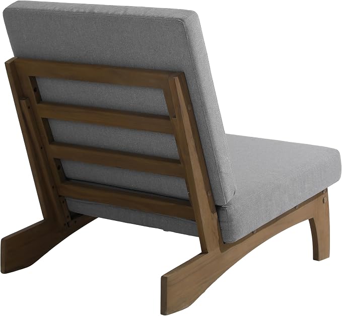 Pia Ricoo 3 Piece Patio Bistro Set with Patio Chairs and Table, Heavy Duty Wood Patio Furniture Set, All-Weather Outdoor Chairs for Balcony, Deck, Poolside, Porch - Gray