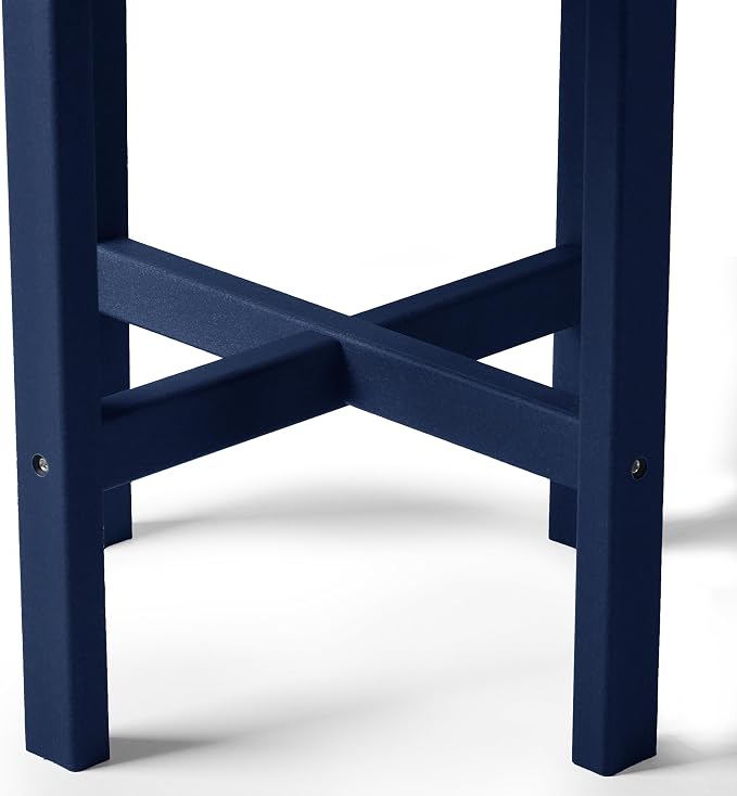 HDPE Altura Round 18" Side Table,Navy Blue