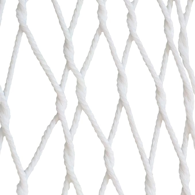 Sunnydaze Polyester Rope Double Hammock with Spreader Bars - 400-Pound Capacity - White with Navy and Gray Octagon Pillow