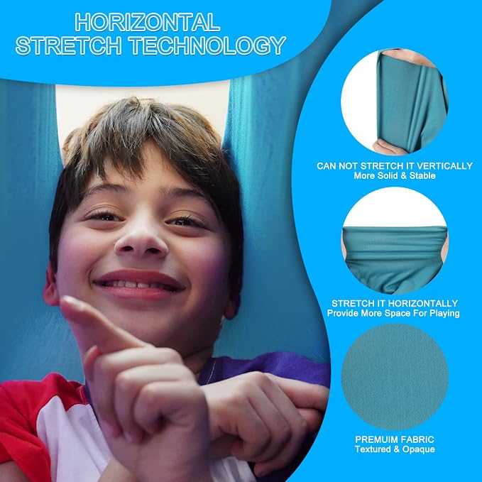 Indoor Therapy Sensory Swing for Kids, Special Needs Joy Cuddle Ceiling Snuggle Swings, Outdoor Room Adjustable Fabric Hammock for Children Child Teens Autism, ADHD, Aspergers, Sensory Integration
