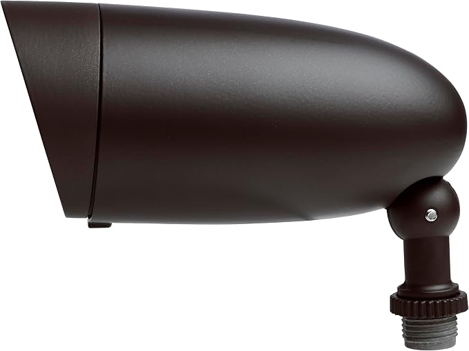 Nuvo 62-1205 Outdoor Landscape Spotlight, Waterproof LED Fixture, Yard Flood Light, 6.25-Inch Bronze, 3000K Warm White, 900 Lumens, 120V, Die-Cast Aluminum (Pack of 12)
