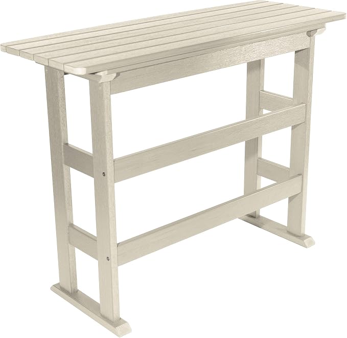 highwood AD-TBL-KS3-WAE Lehigh Bar Height Balcony Table, Whitewash