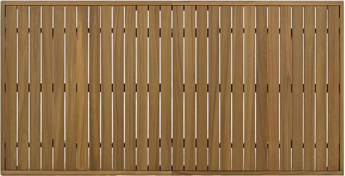 VilroCaz 5 Pieces Patio Dining Set, Acacia Wood Dining Table and Chair Set, All-Weather Outdoor Conversation Set Gathering Set with Thick Cushions for Garden Backyard Balcony (Gray+Acacia5)