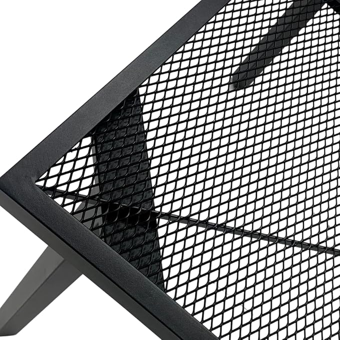 56" Square Patio Dining Table for 4, All-Weather Patio Table with Umbrella Hole, Outdoor Round Dining Table for Lawn Garden Porch, Black