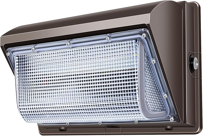 ledmo LED Wall Pack Light Size Update Dusk to Dawn Lighting 120W | Outdoor Security Flood Lighting 5000K Commercial and Industrial Fixture for Buildings, Warehouses, Parking Lots, Yard