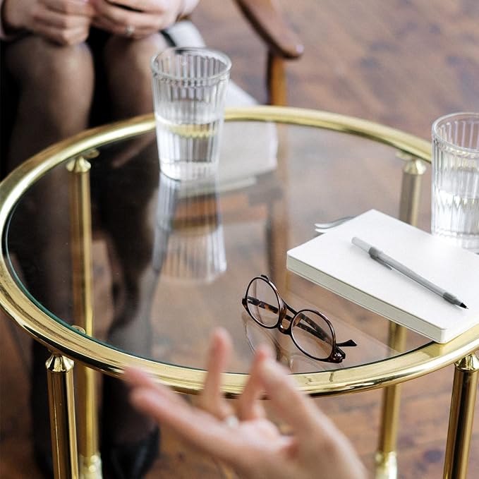 30" Inch Round Glass Table Top 3/8" Thick Pencil Polish Edge Tempered by Fab Glass and Mirror