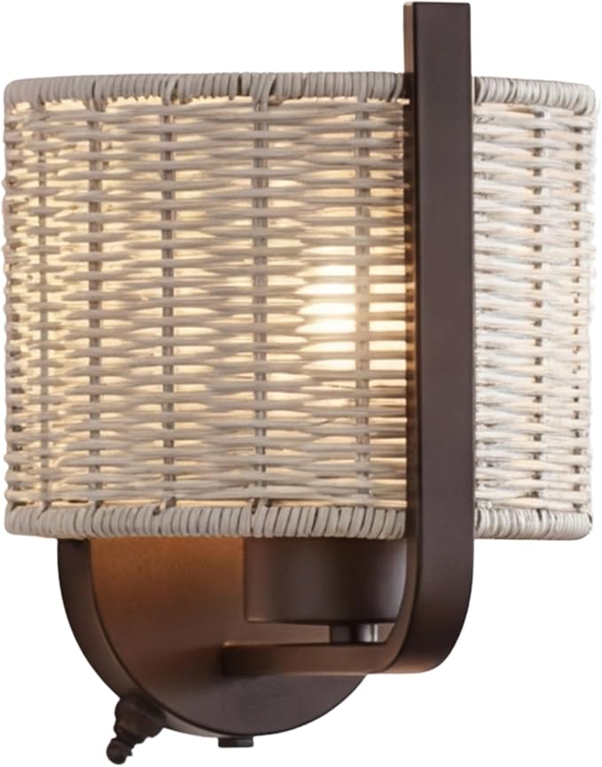 1-Light 8.75 Inch LED Wet-Rated Wall Light for Indoor/Outdoor, Black
