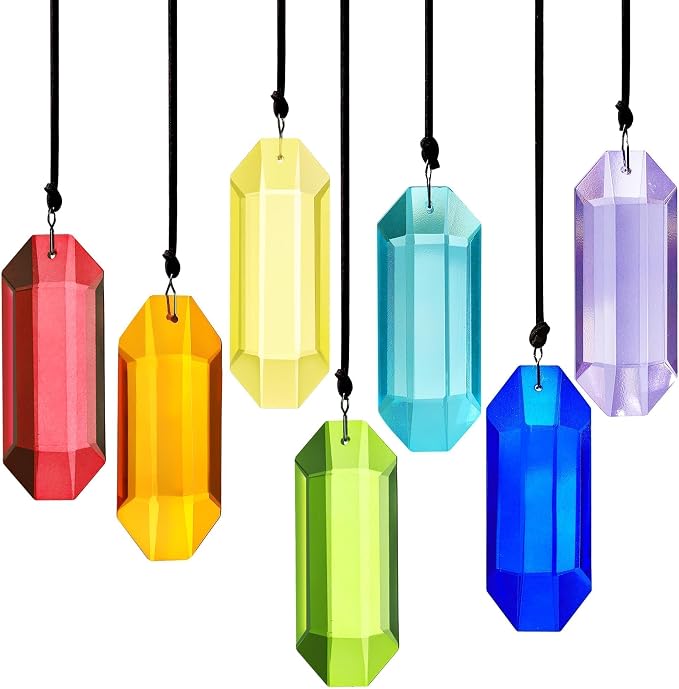 7pcs Crystal Suncatcher Prisms 3'' Sun Catchers Indoor Window | Rainbow Prism Crystals Hanging Suncatchers for Window Home Garden Decor,Glass Ornaments For Mother's Day Tree Decoration Gift