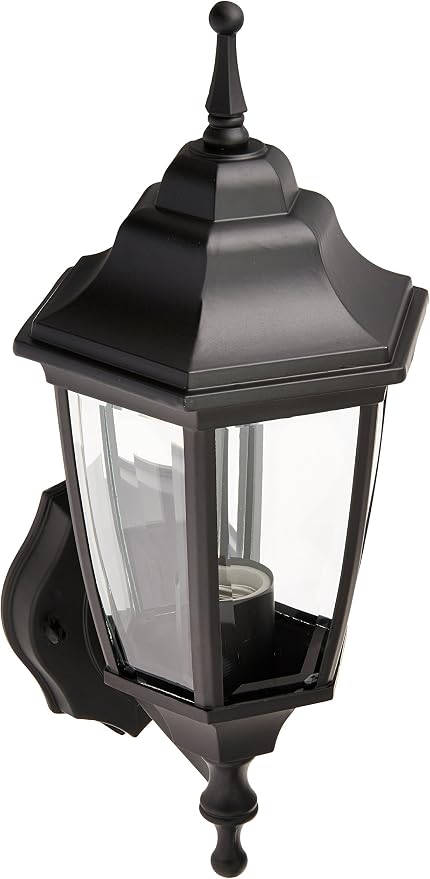 5397971 Dimmable Outdoor Lantern, (1) 60/13 W Medium A19/CFL Lamp, Black
