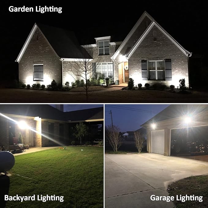 30W LED Flood Light with Knuckle, Outdoor Dusk to Dawn Light 5000K | with Photocell Aluminum 4,050lm(200W Equivalent) IP65 Waterproof AC100-277V for Wall Mount Garden Landscape ETL Listed