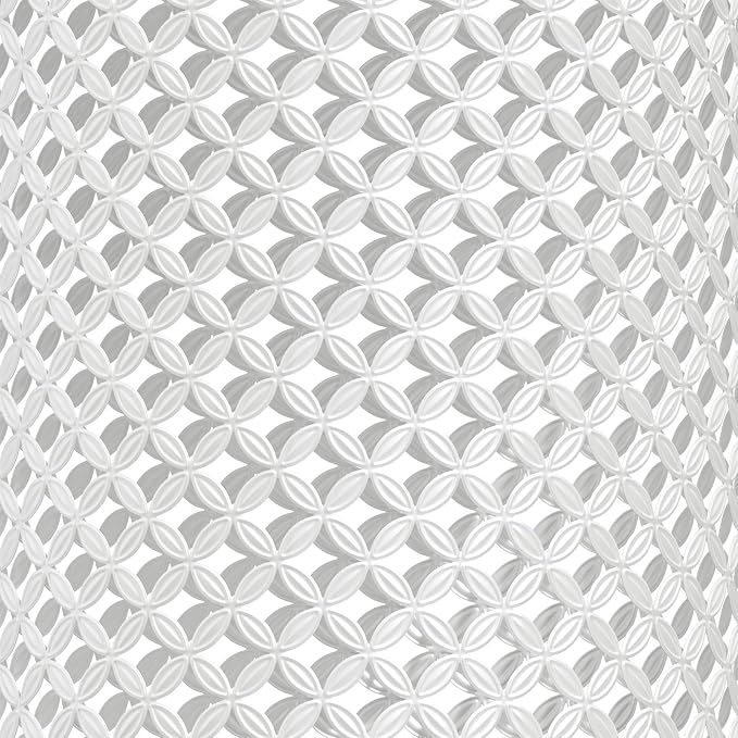 FONTOI Outdoor Side Table Set of 2, Round Patio Accent Table, Metal Frame End Table for Indoor Outdoor, Modern Decorative Garden Stool Nesting Side Table for Cafes, Patio Balconies, White