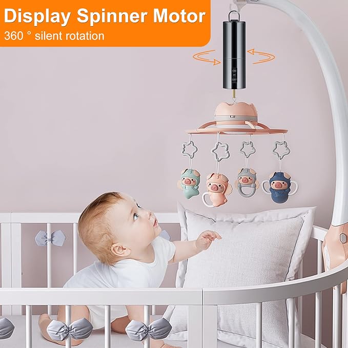 3 Pack Wind Spinner Motor Hanging Display Battery Operated Rotating Motor | Multi-Purposes for Wind Spinner Mobile Yard Decor Hanging Ornament Outdoor Sculptures-Medium Speed 24 RPM(3 Pcs Black)
