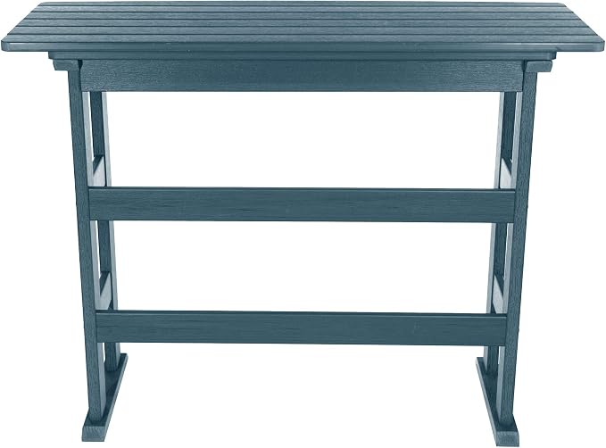 highwood AD-TBL-KS3-NBE Lehigh Bar Height Balcony Table, Nantucket Blue