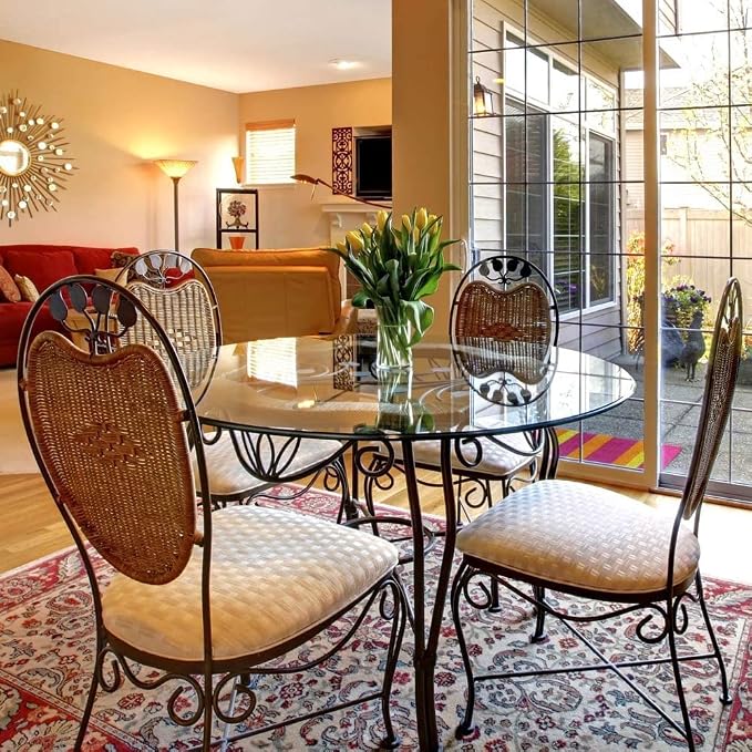 30" Inch Round Glass Table Top 3/8" Thick Pencil Polish Edge Tempered by Fab Glass and Mirror