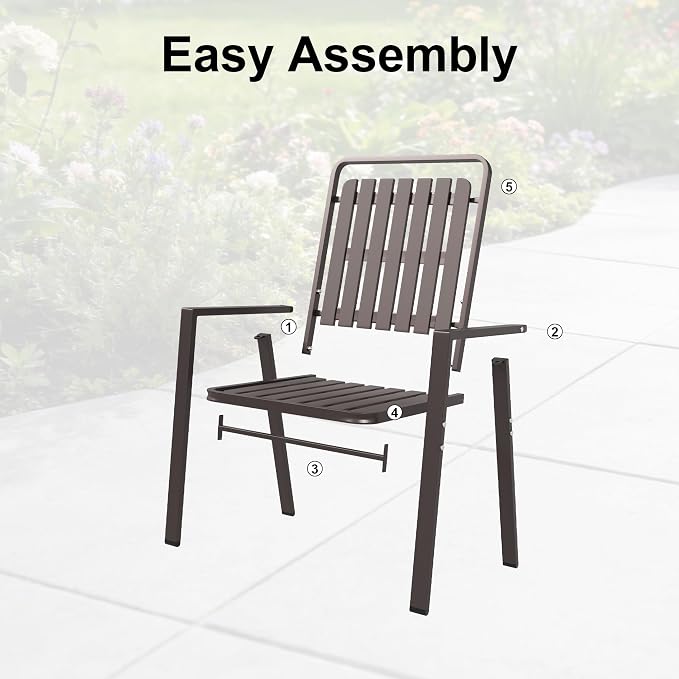 Outdoor Dining Set for 6, Patio Table and Chairs Set with 1.97'' Umbrella Hole, 7pcs Patio Furniture Set 63”x37.8'' Dining Table Set for Porch Deck Backyard Pool